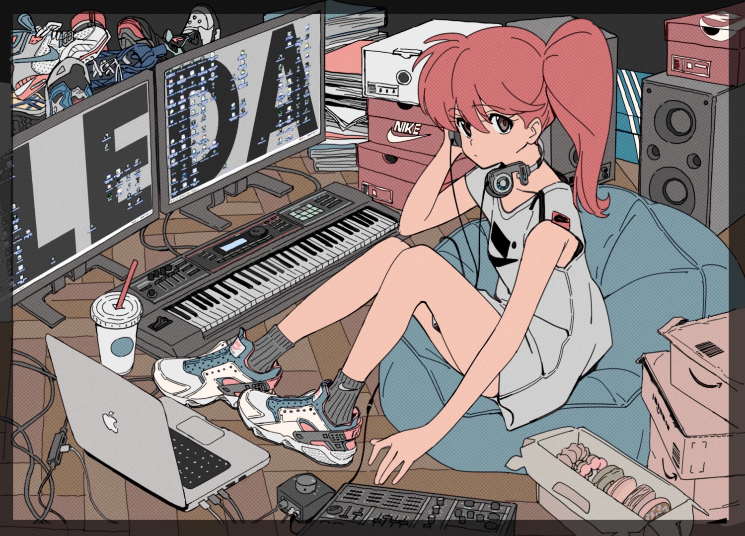 asagiri_youko, genmu_senki_leda, headphones, tarou2
