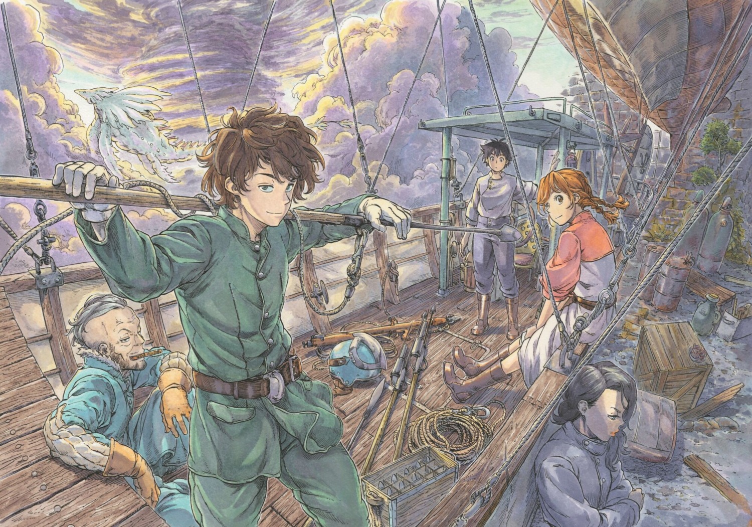 kuutei_dragons, kuwabara_taku, smoking, uniform