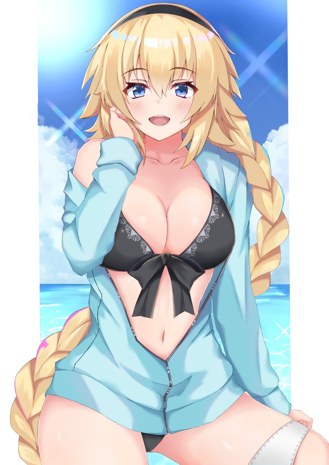 bikini, cleavage, fate/grand_order, jeanne_d'arc, jeanne_d'arc_(fate), rokita, swimsuits