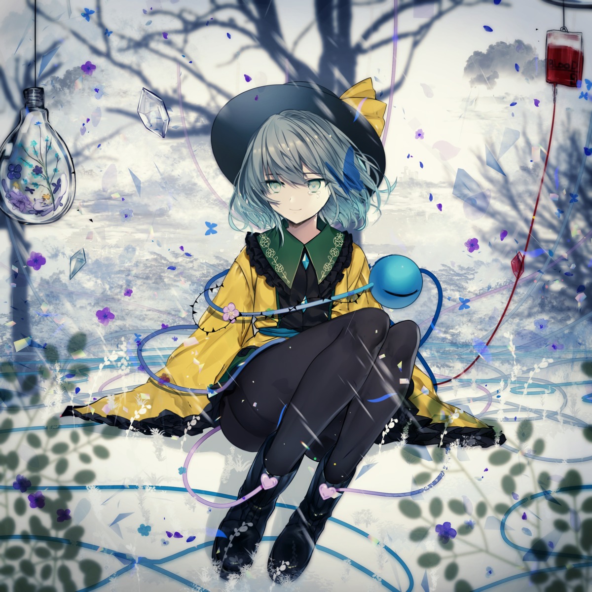 daimaou_ruaeru, komeiji_koishi, pantyhose, touhou