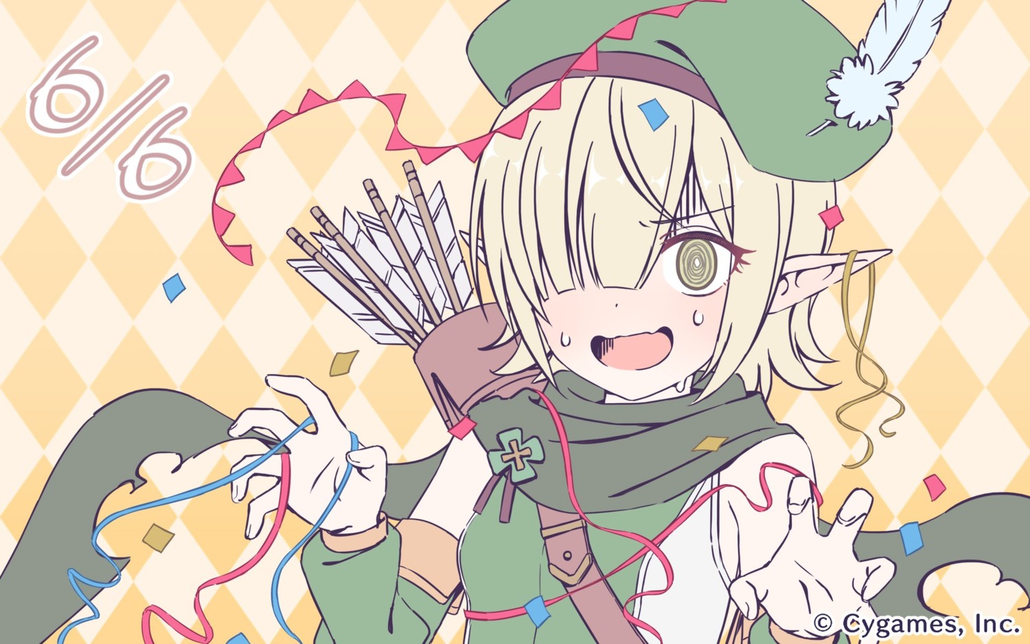 cygames, futaba_aoi_(princess_connect), pointy_ears, princess_connect!, princess_connect!_re:dive, tagme, wallpaper, weapon