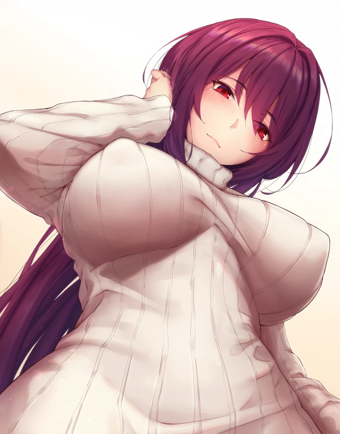 fate/grand_order, lun7732, scathach_(fate), sweater