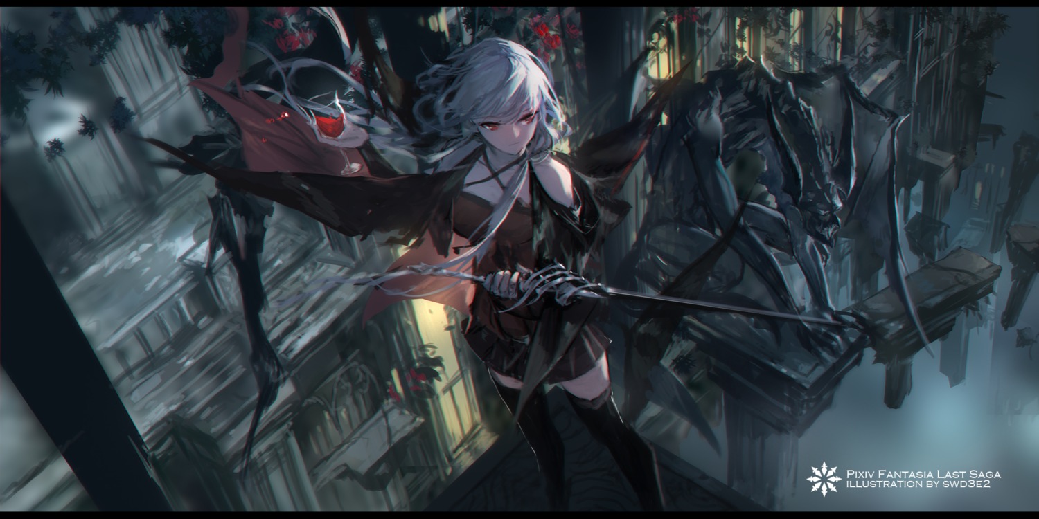 pixiv_fantasia, pixiv_fantasia_last_saga, swd3e2, sword, thighhighs
