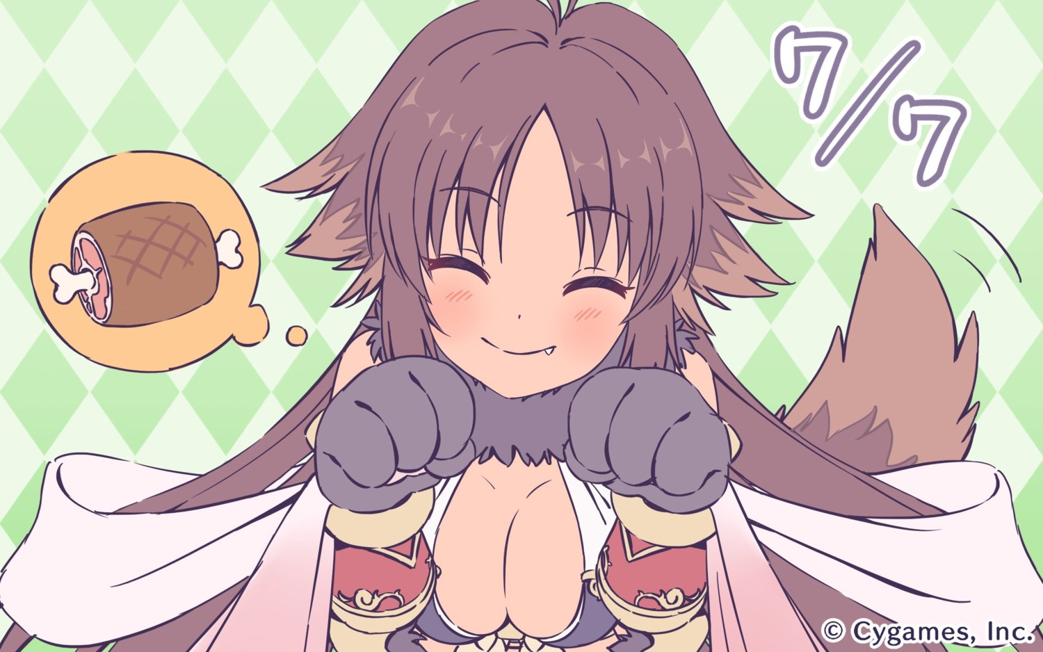 armor, cleavage, cygames, kyan_kaori, princess_connect!, princess_connect!_re:dive, tagme, tail