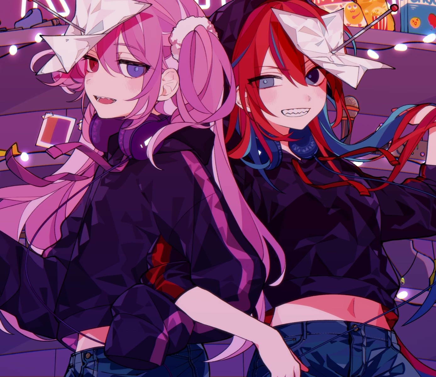 ciel_channel, crossover, futari_mai, heterochromia, kazenoko, mai_channel, tadase_ciel