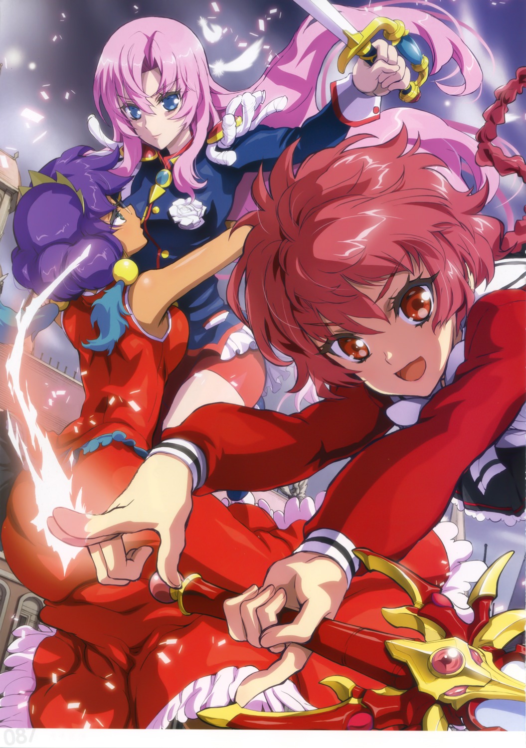 bike_shorts, himemiya_anthy, kaishaku, magic_knight_rayearth, revolutionary_girl_utena, seifuku, shidou_hikaru, sword