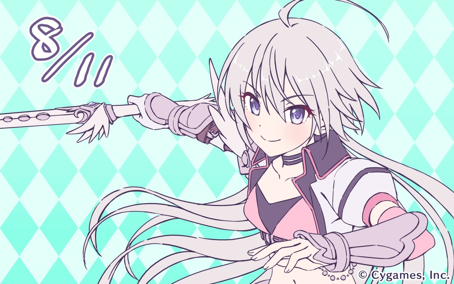 armor, cygames, mikuma_tomo, princess_connect!, princess_connect!_re:dive, sword, tagme, wallpaper
