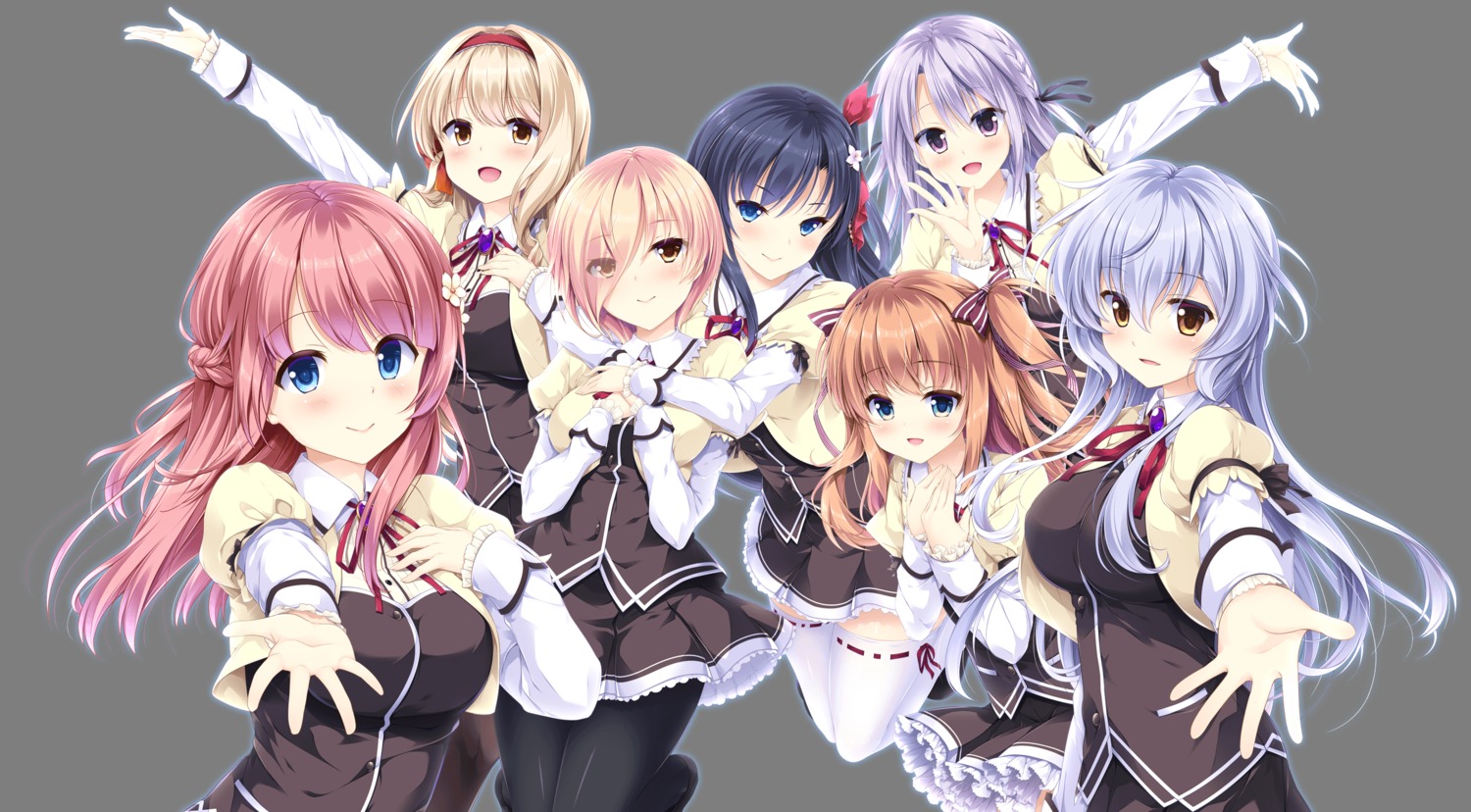 ensemble_(company), fujisaki_nagisa, kurasawa_moko, mizuki_yuuma, mutou_kurihito, noumi_iroha, otome_ga_musubu_tsukiyo_no_kirameki, otome_ga_musubu_tsukiyo_no_kirameki_fullmoon_days