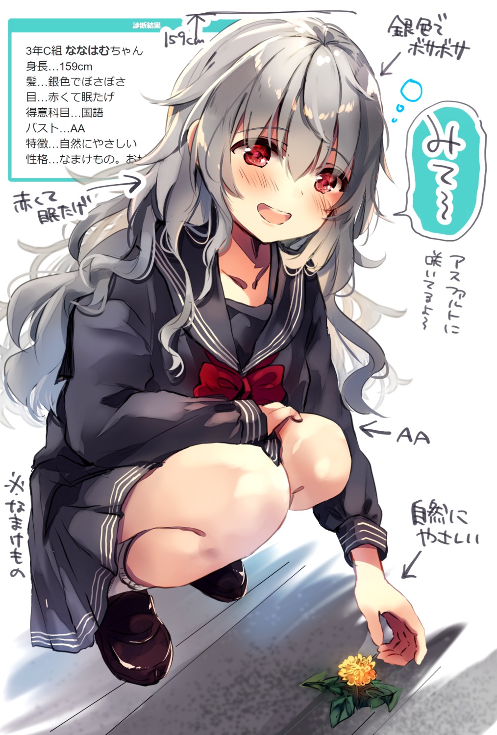 nanahamu, profile_page, seifuku