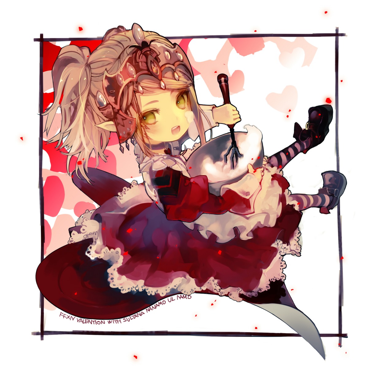 dress, final_fantasy, final_fantasy_xiv, lalafell, nanamo_ul_namo, pointy_ears, ukai_saki