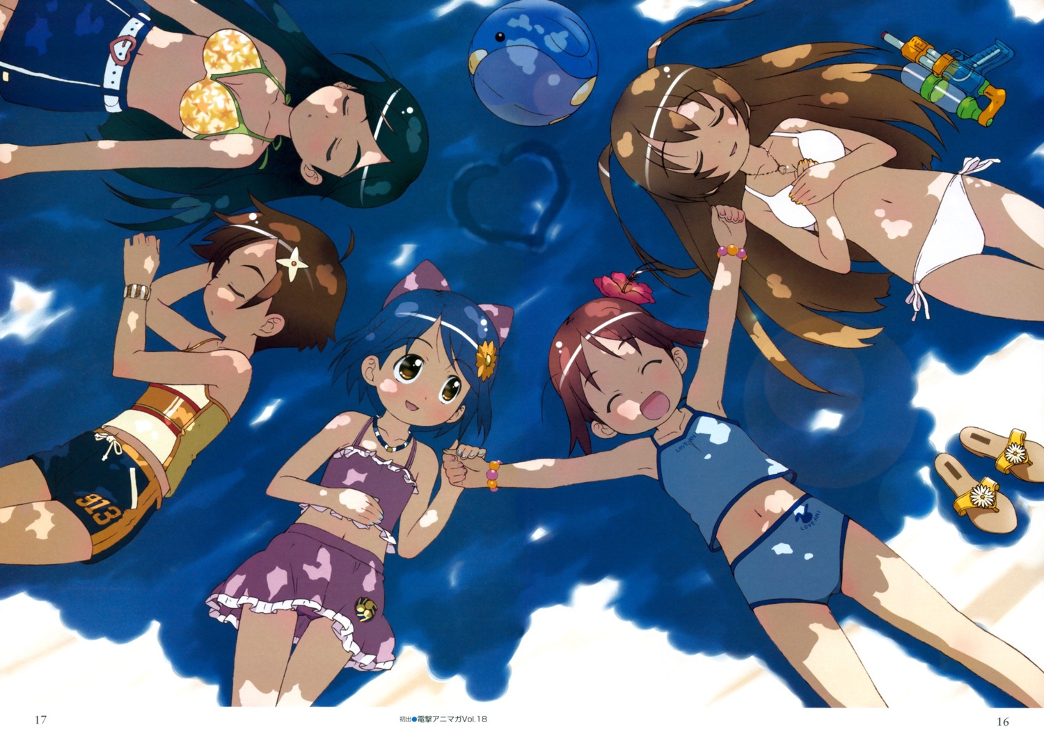 amamiya_manami, bikini, bikini_top, etoh_mei, gakuen_utopia_manabi_straight, inamori_mika, odori_momoha, swimsuits