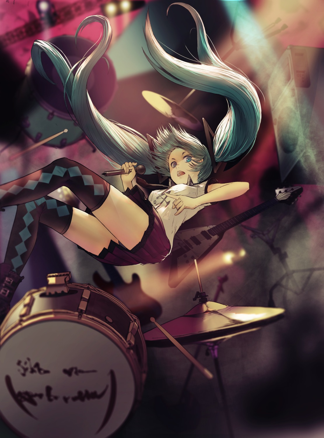 googerm, hatsune_miku, thighhighs, vocaloid