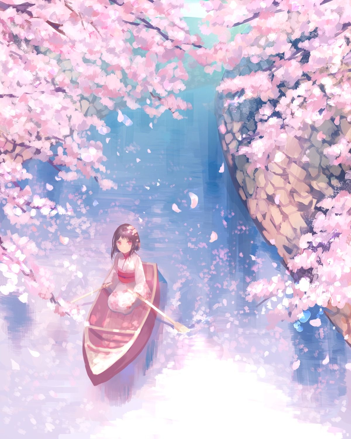 kimono, landscape, nomuraumu