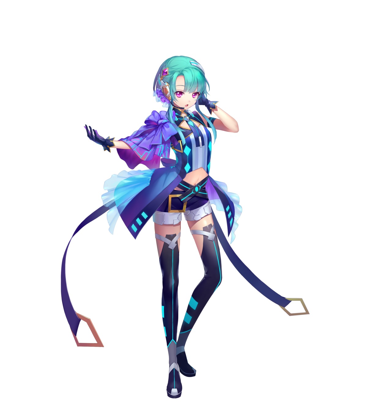 headphones, tagme, thighhighs, tokyo_necro