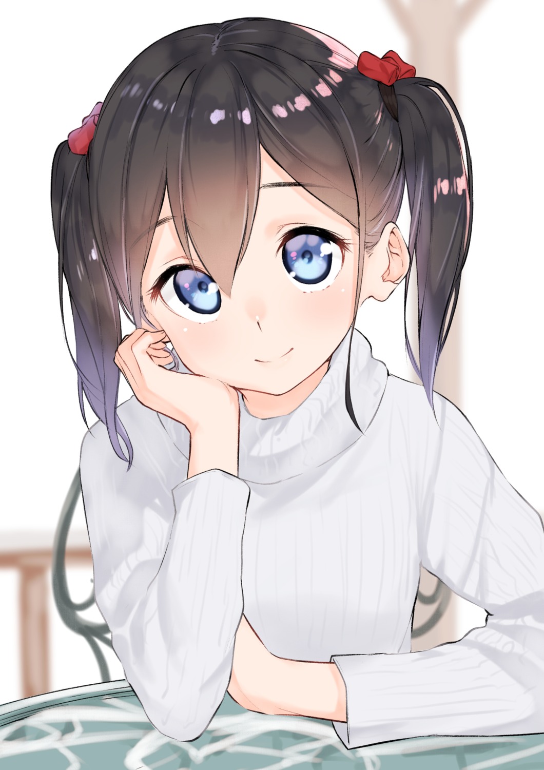 suzunari_shizuku, sweater, yuki_arare