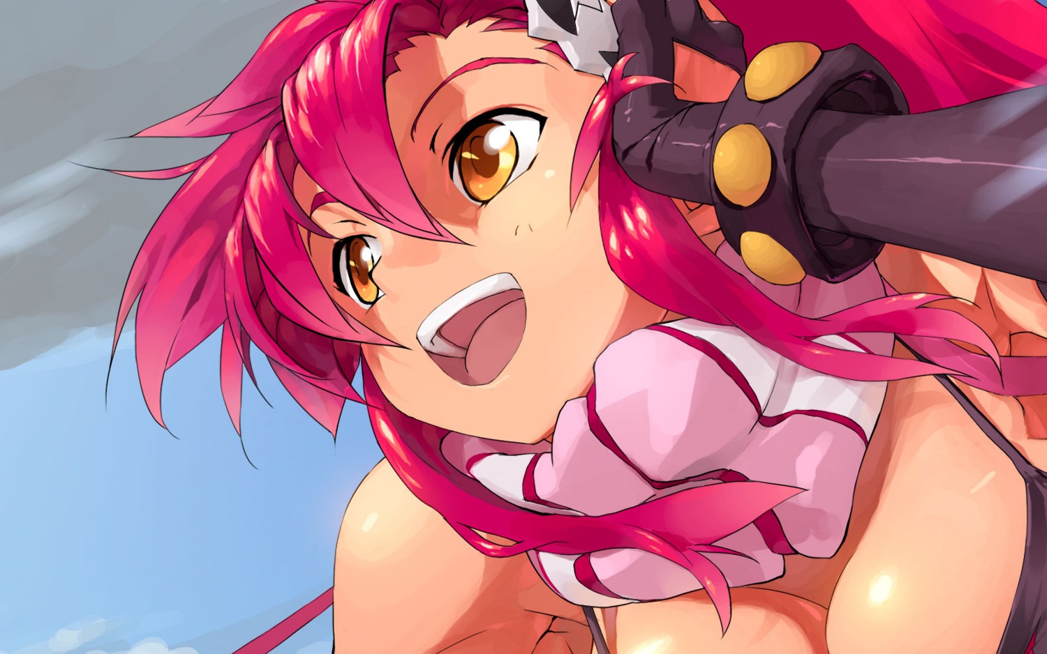cleavage, sun-3, tengen_toppa_gurren_lagann, wallpaper, yoko