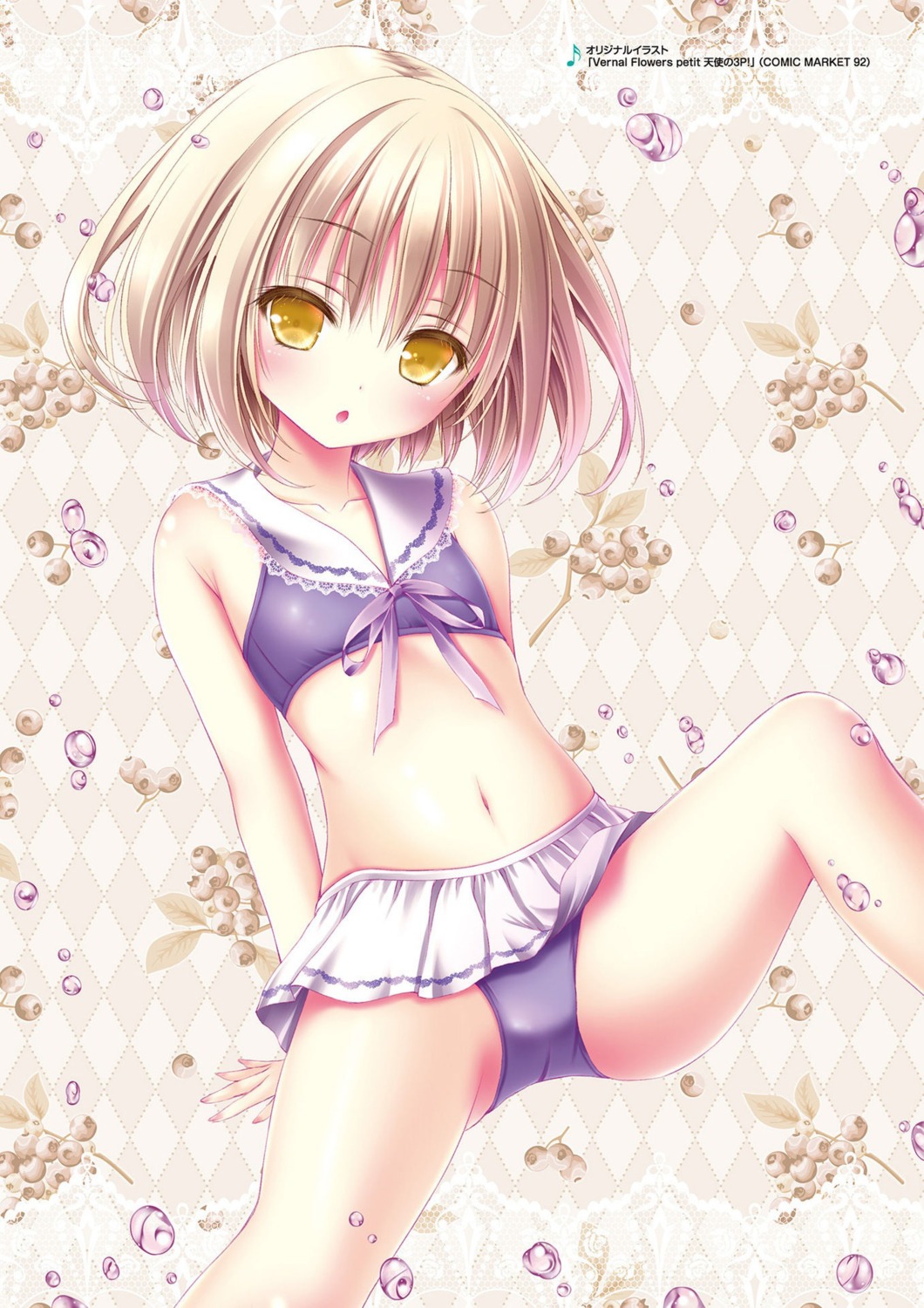 bikini, kaneshiro_sora, swimsuits, tenshi_no_three_piece!, tinkerbell, tinkle