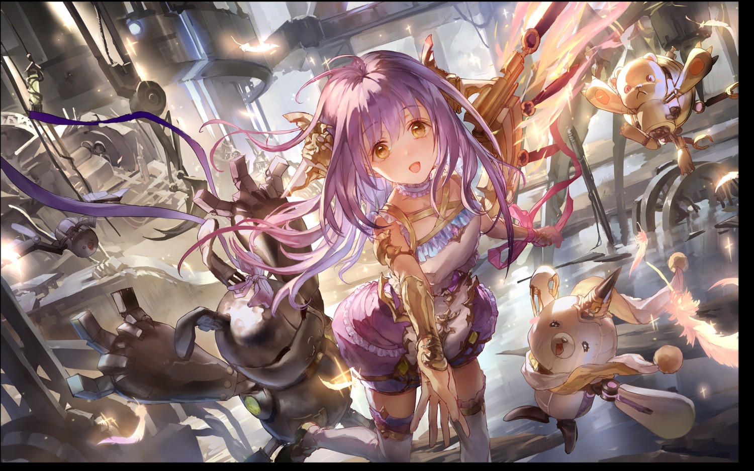 aenea, liiko, shadowverse, thighhighs