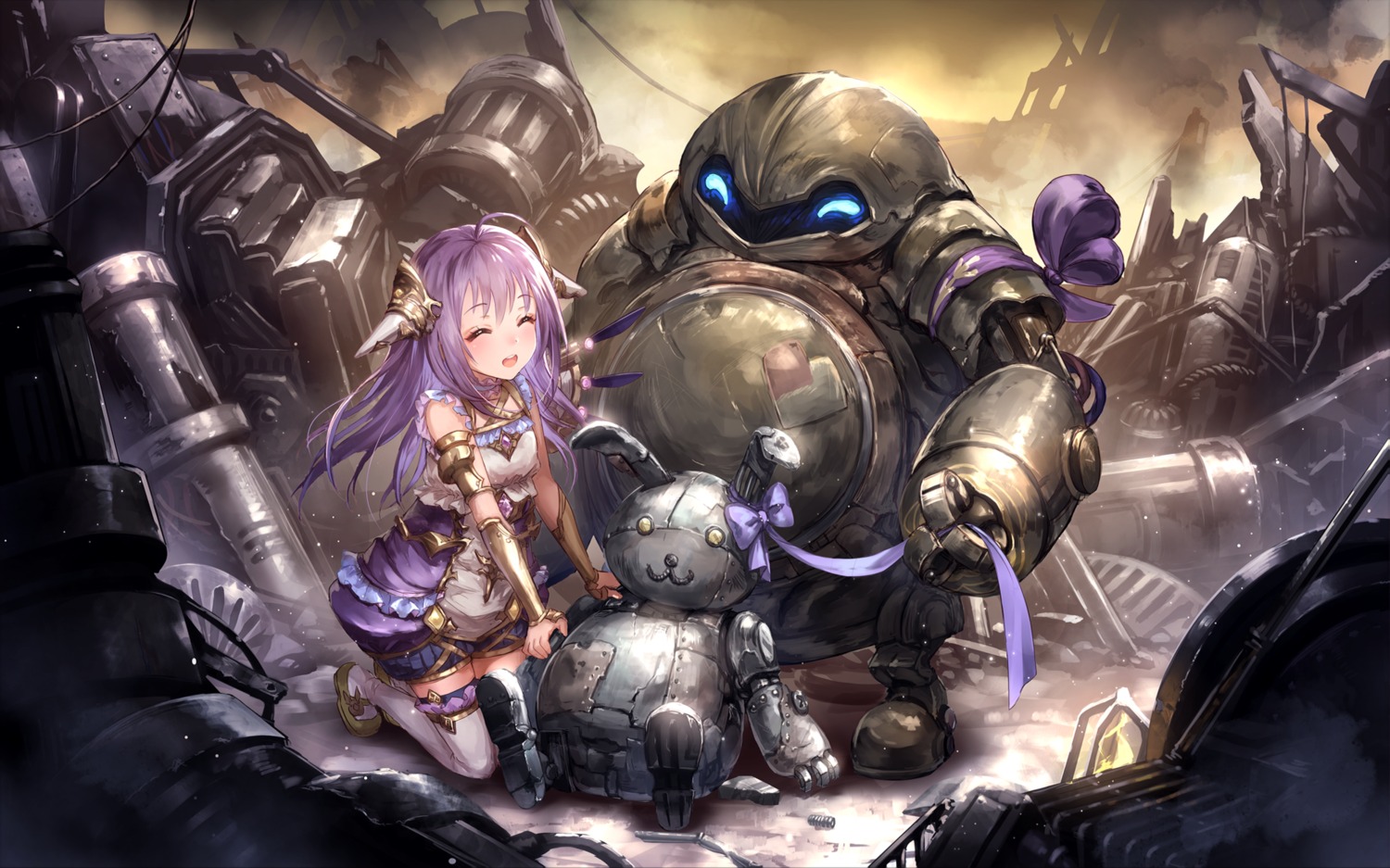 aenea, liiko, mecha, shadowverse, thighhighs