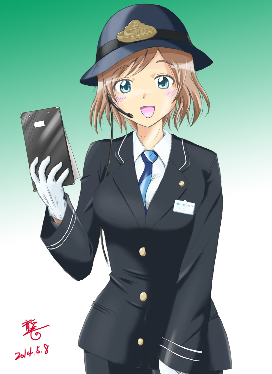 matsukaze_karen, tagme, tetsudou_musume, uniform