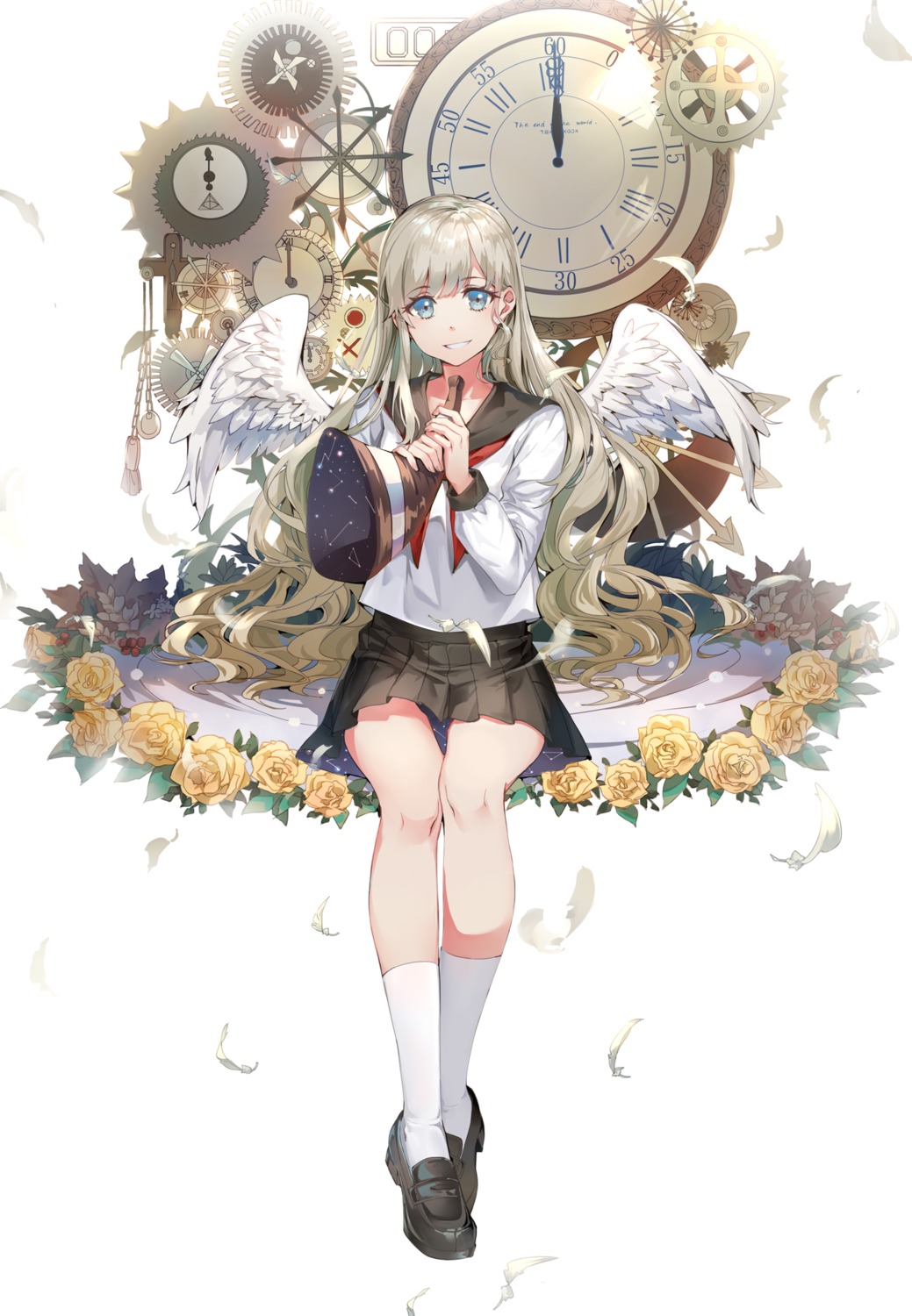 kaeki, seifuku, wings