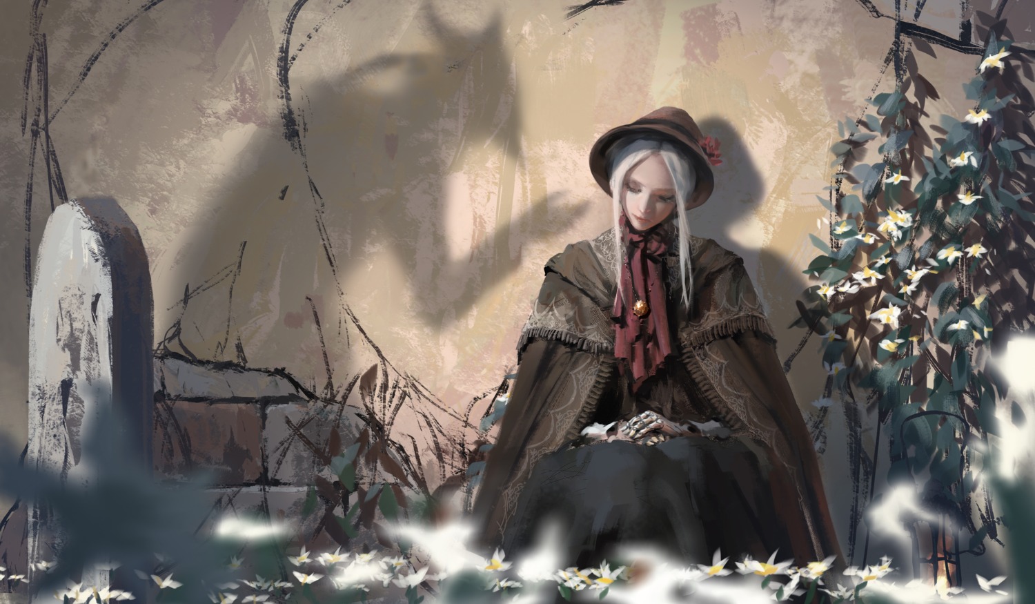 bloodborne, dress, mecha_musume, plain_doll, wlop
