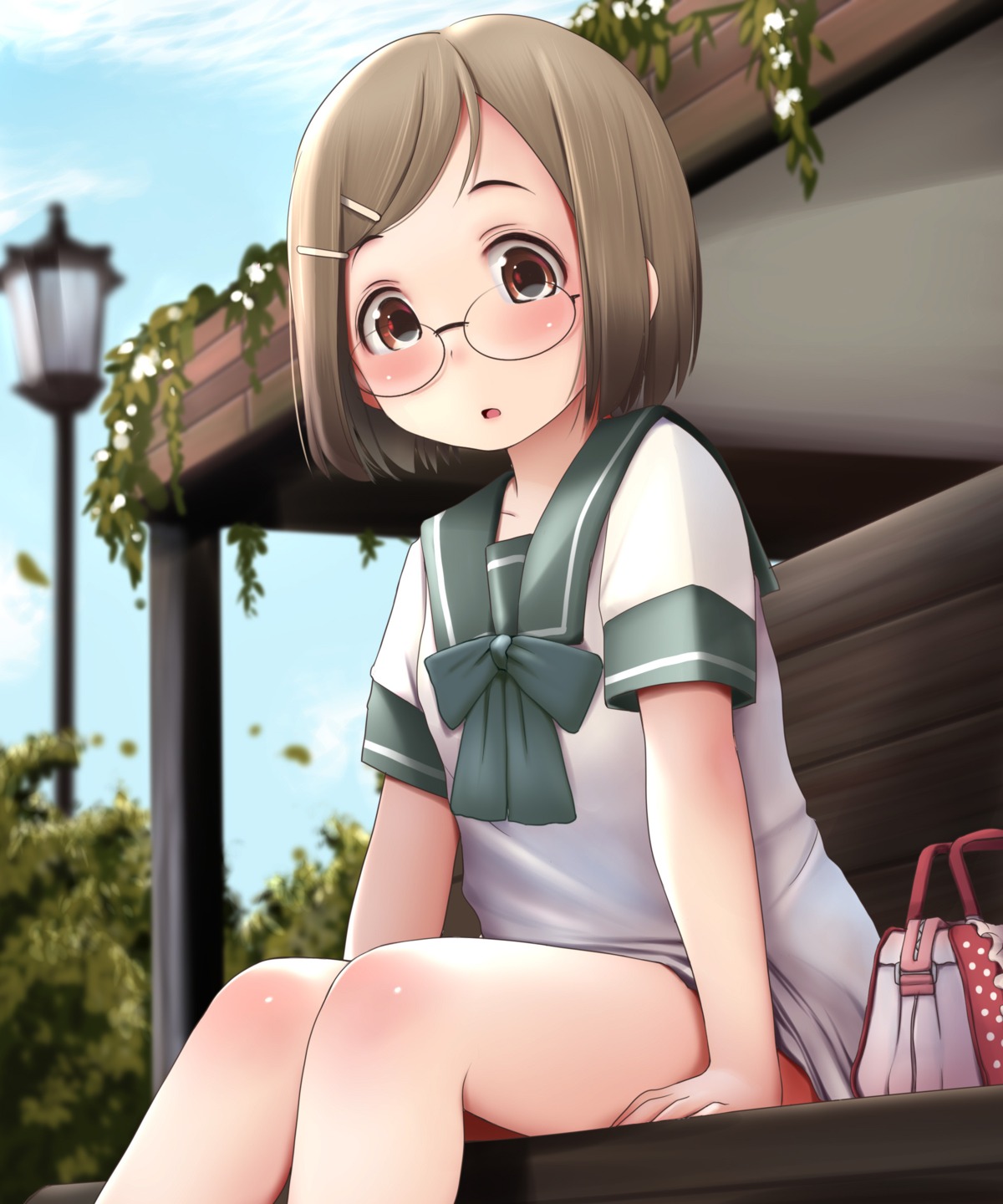 kozue_akari, megane, seifuku