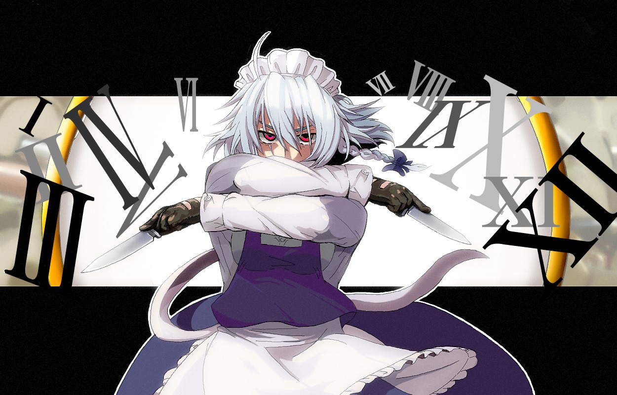 izayoi_sakuya, kirusu, maid, touhou