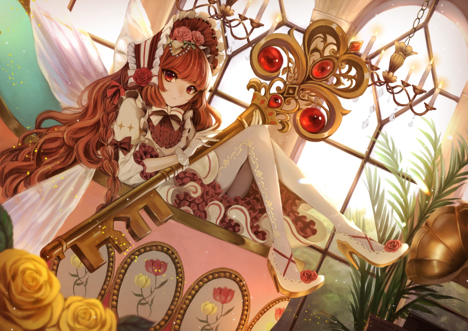 heels, lolita_fashion, lushuao, pantyhose, wings