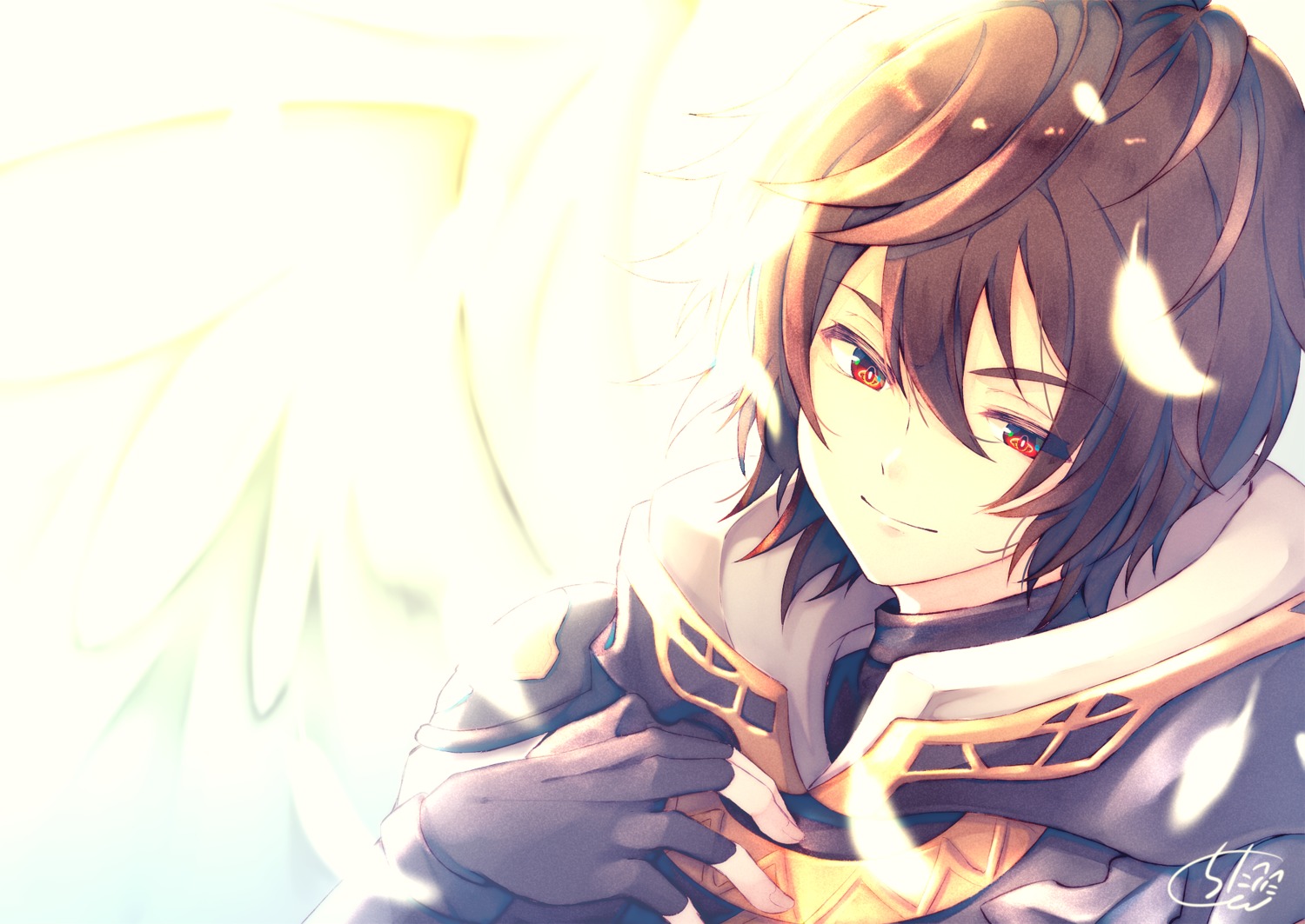 chita_(ketchup), granblue_fantasy, male, sandalphon_(granblue_fantasy), wings