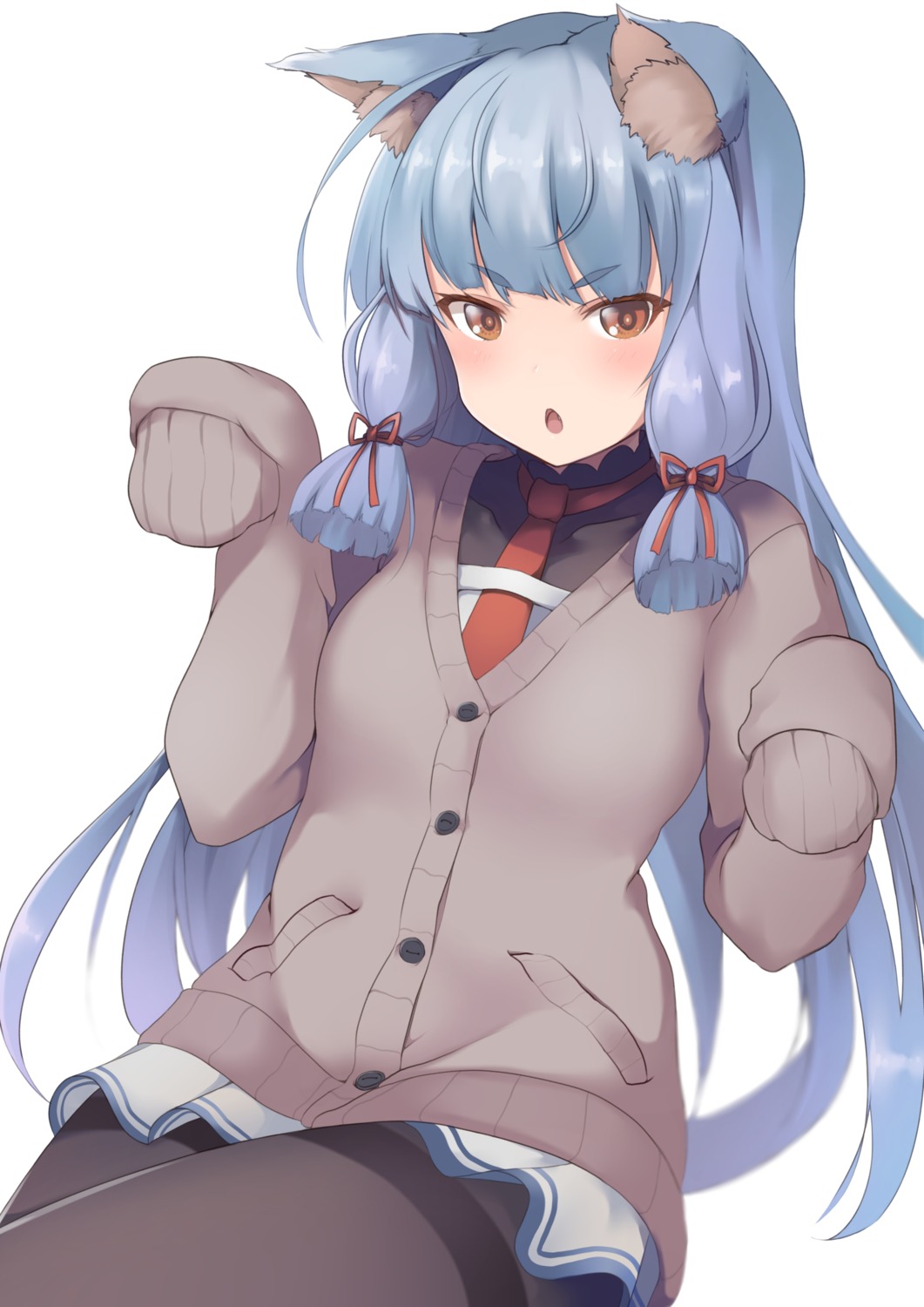 animal_ears, dyson_(edaokunnsaikouya), kantai_collection, murakumo_(kancolle), pantyhose, seifuku, sweater