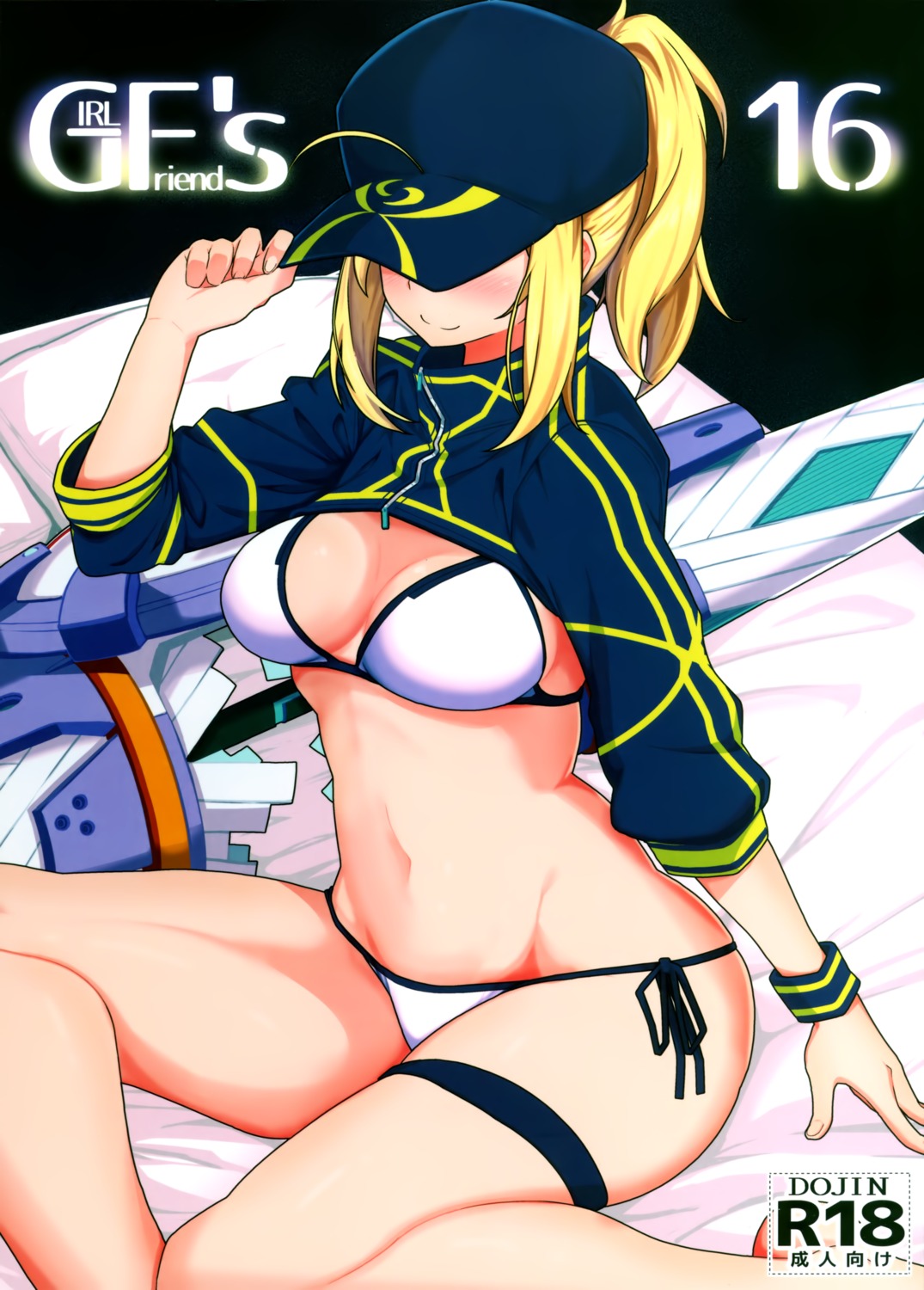 bikini, cleavage, fate/grand_order, garter, heroine_xx, kikunosukemaru, swimsuits