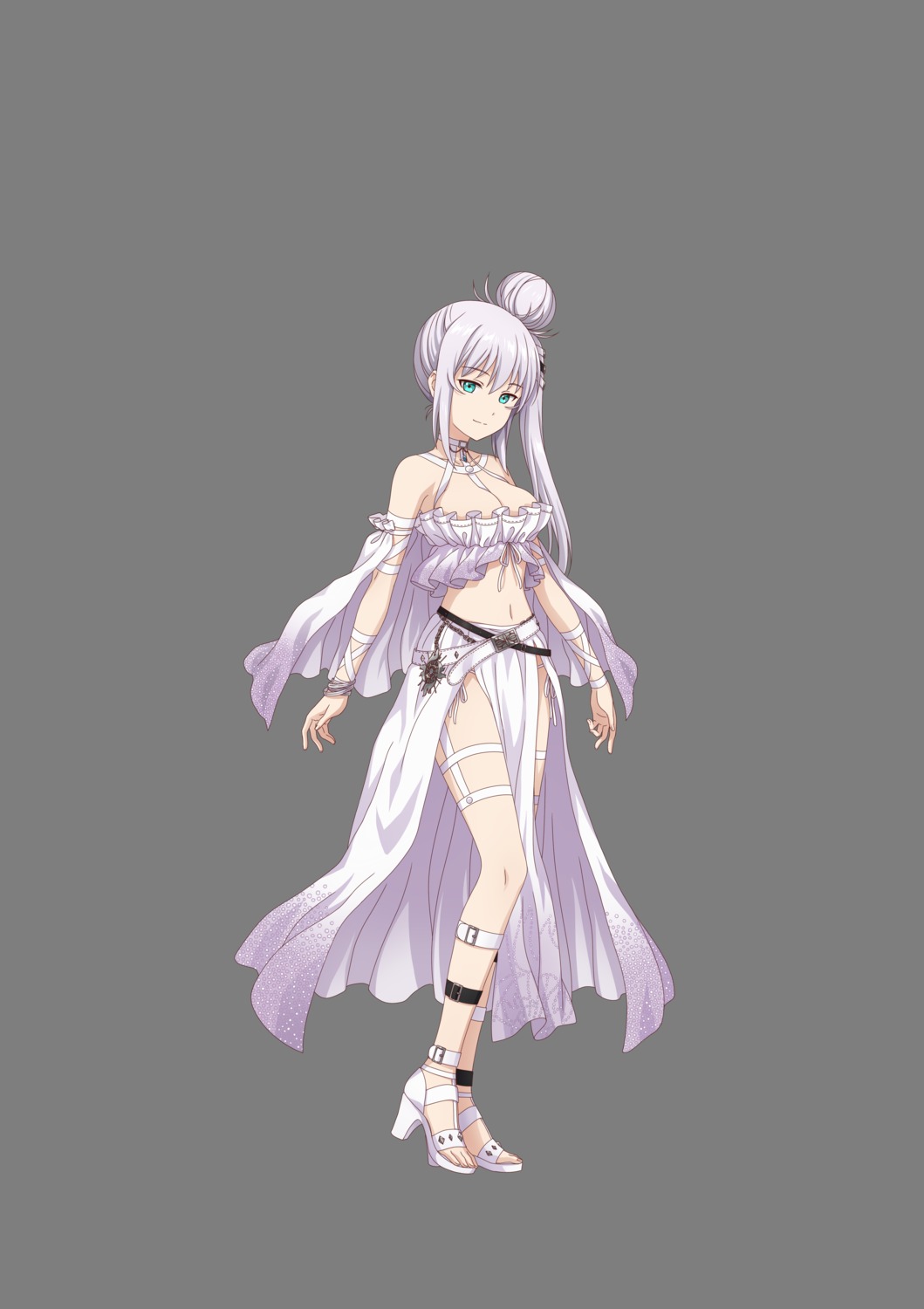 akanesasu_shoujo, cleavage, garter, heels, tagme, transparent_png