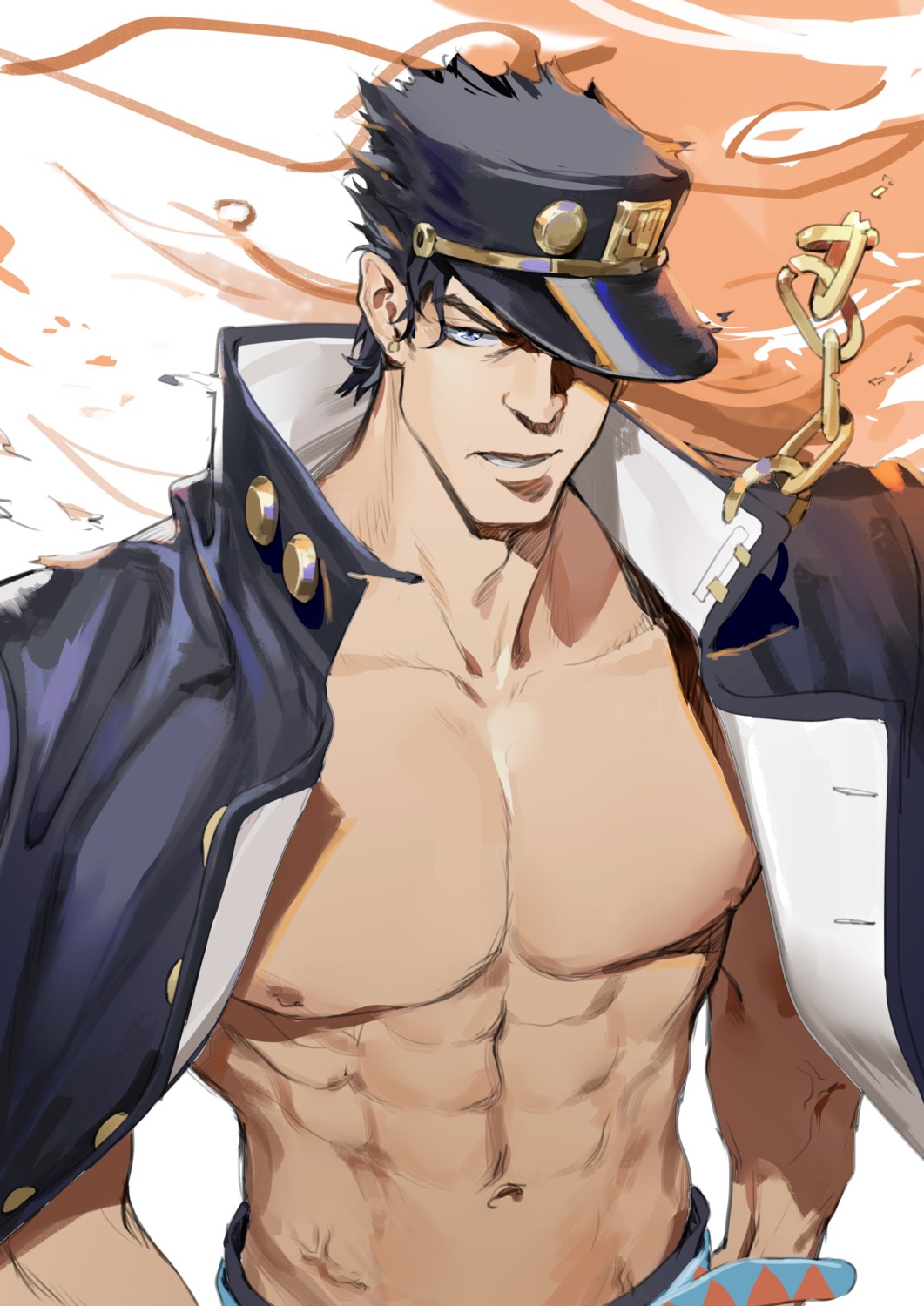jojo_no_kimyou_na_bouken, jojo_no_kimyou_na_bouken_part_3:_stardust_crusaders, kentllaall, kuujou_joutarou, male