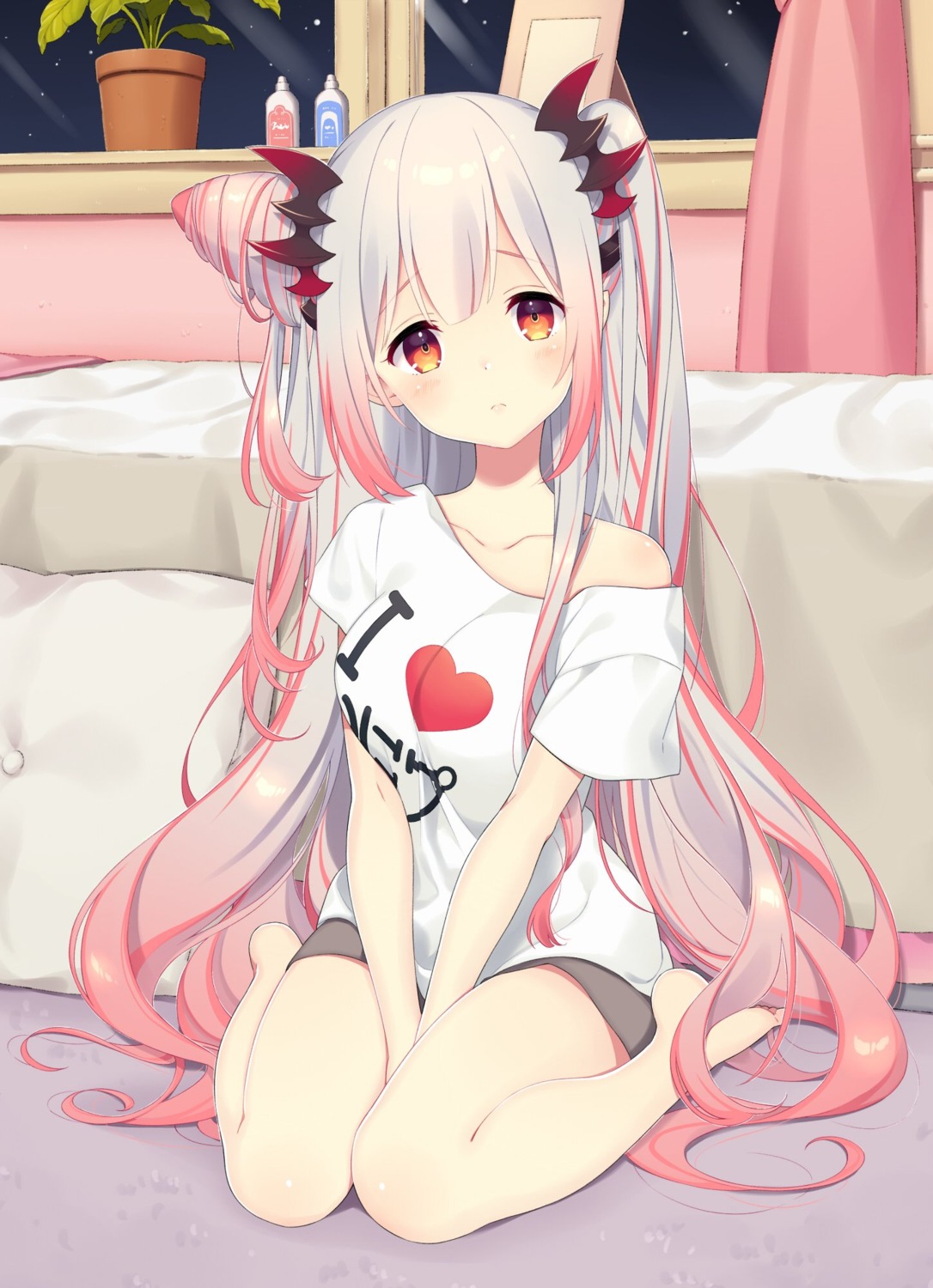 honey_strap, nagino_shizuku, nanashi_inc., pointy_ears, suou_patra
