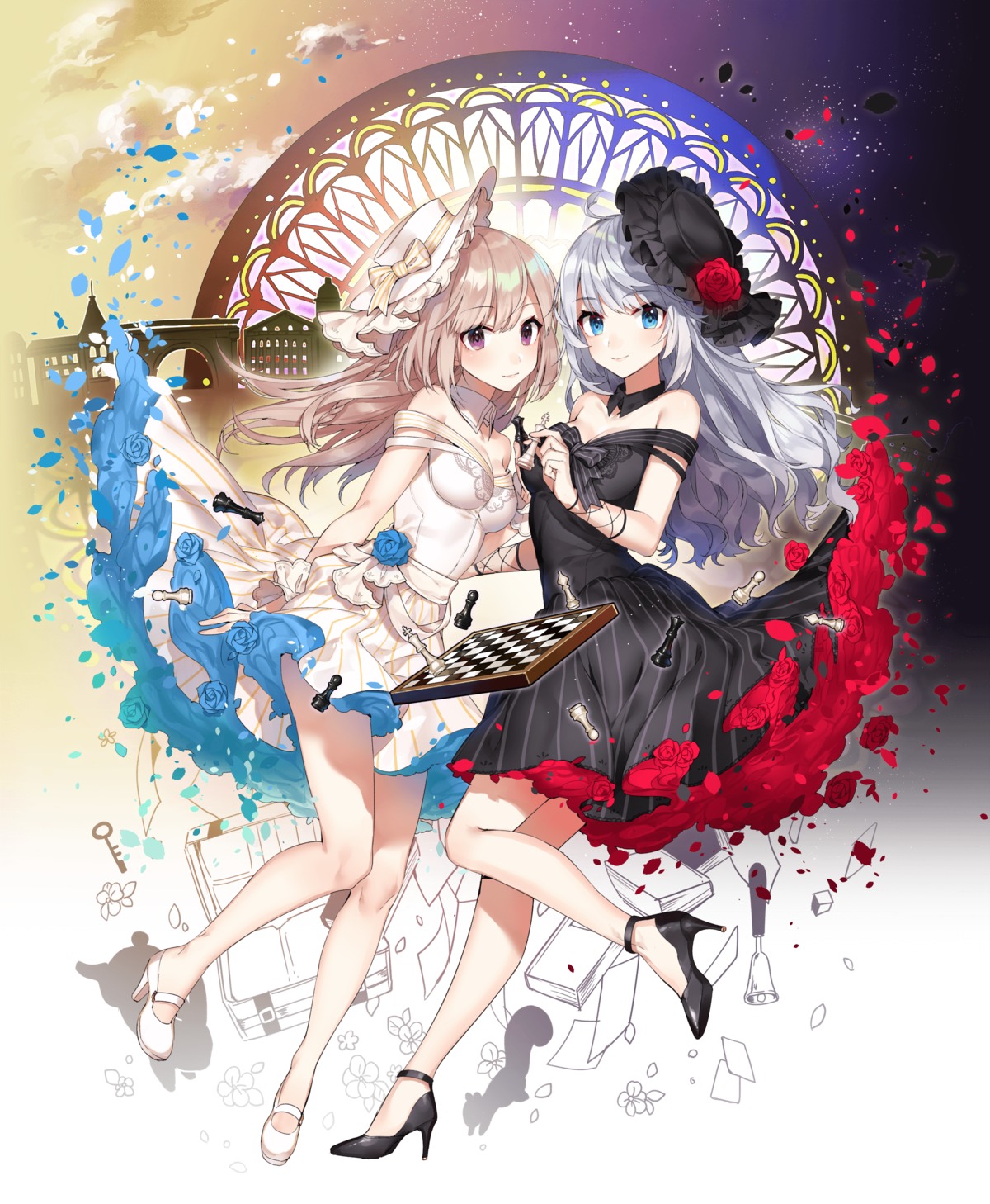 cleavage, dress, heels, shirako_miso