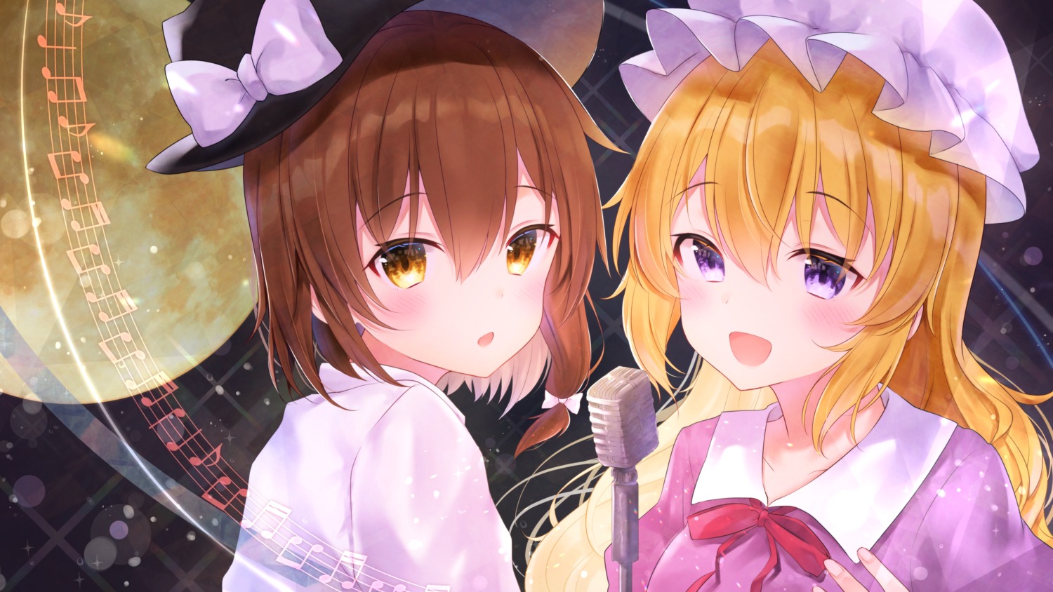 gyozanuko, maribel_hearn, touhou, usami_renko, wallpaper
