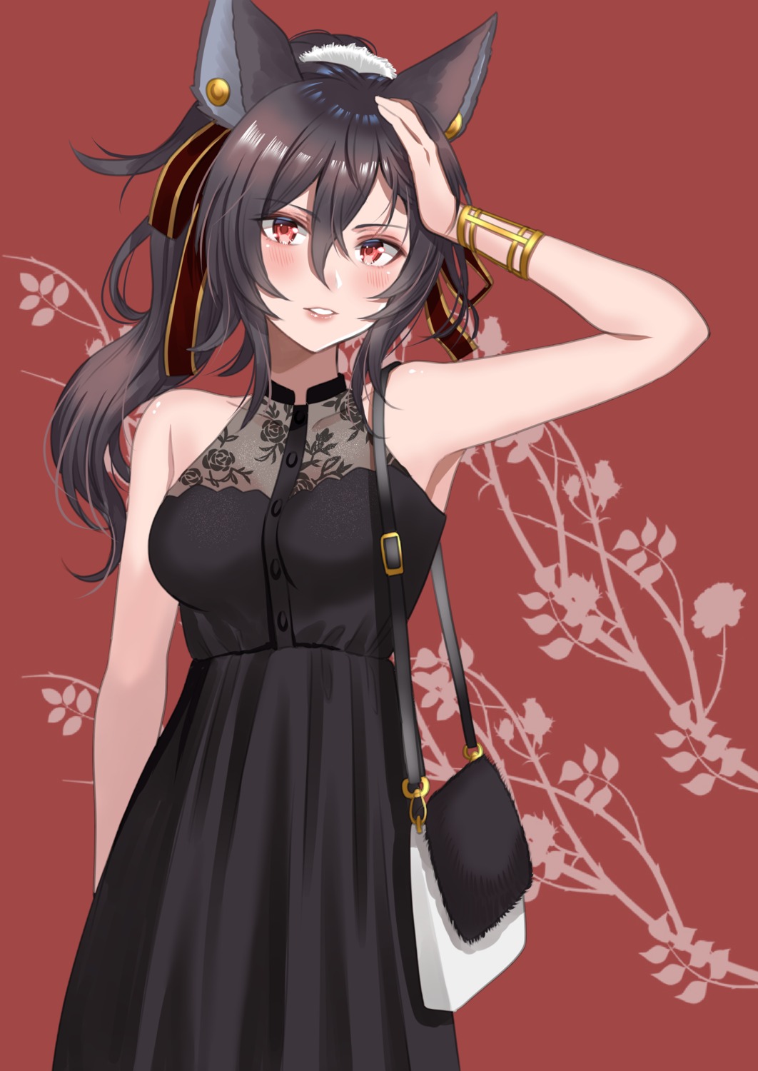 animal_ears, dress, granblue_fantasy, ilsa_(granblue_fantasy), myusha, see_through