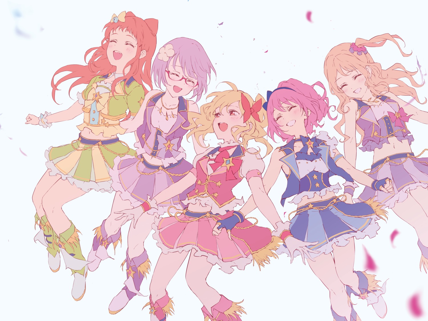 aikatsu!, aikatsu_stars!, kasumi_mahiru, megane, nagahara, nanakura_koharu, nijino_yume, sakuraba_rola