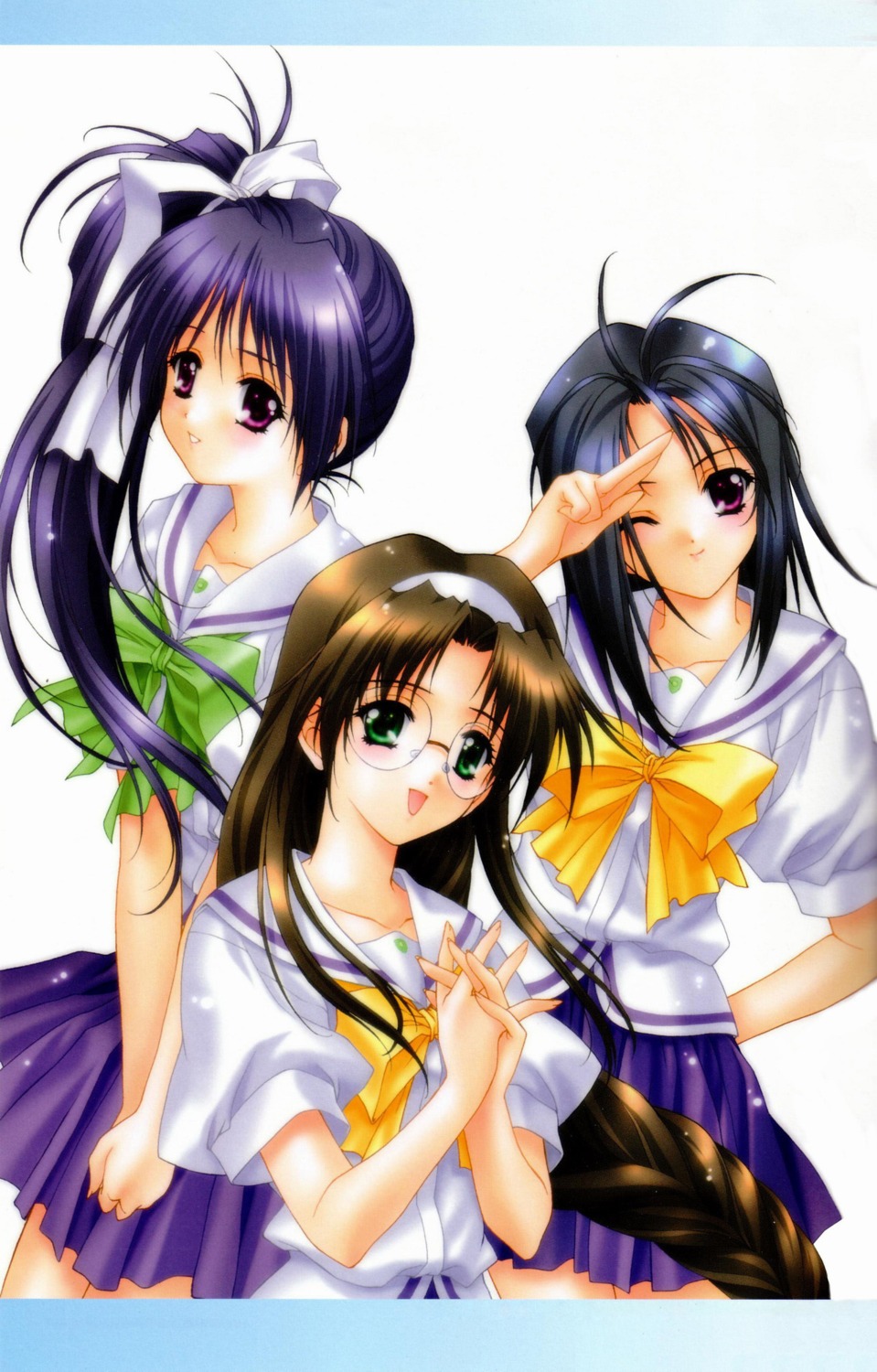 hikawa_naori, itou_noemi, kimizuka_aoi, naruse_manami, seifuku, with_you