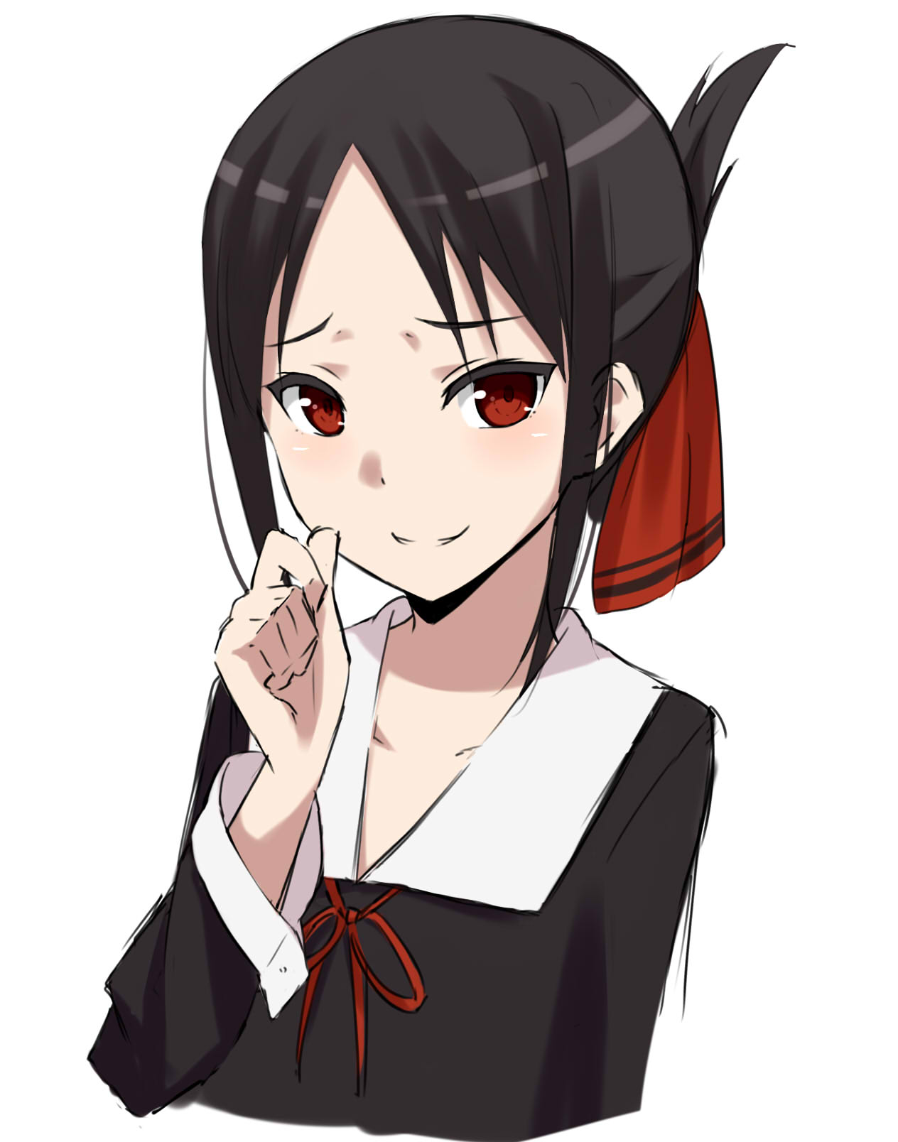 kaguya-sama_wa_kokurasetai_~tensai-tachi_no_renai_zunousen~, kohakope, seifuku, shinomiya_kaguya