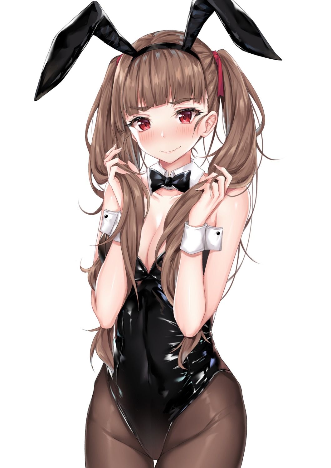 animal_ears, bunny_ears, bunny_girl, cleavage, coffeedog, kamiya_nao, pantyhose, the_idolm@ster, the_idolm@ster_cinderella_girls