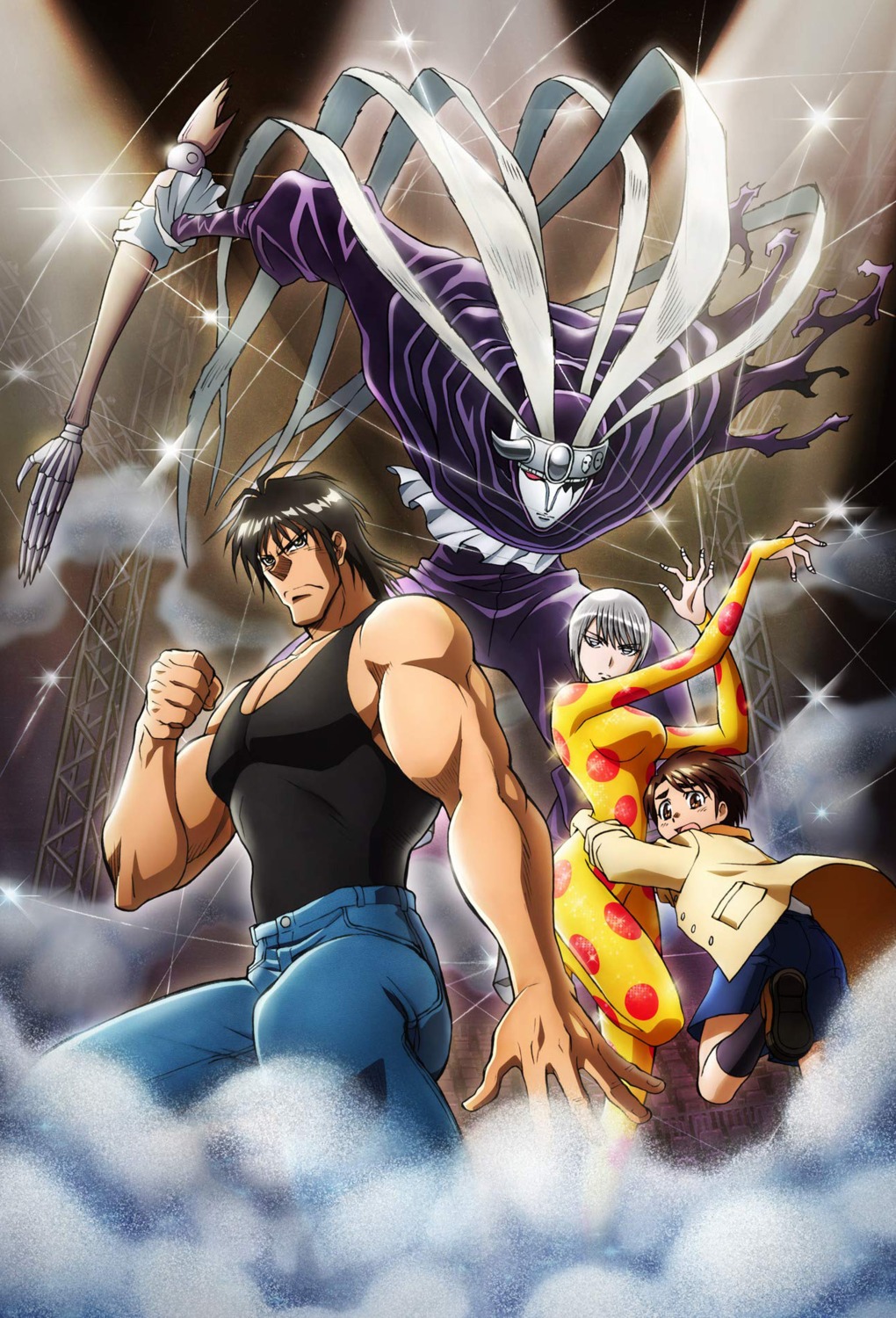 bodysuit, karakuri_circus, katou_narumi, saiga_masaru, shirogane