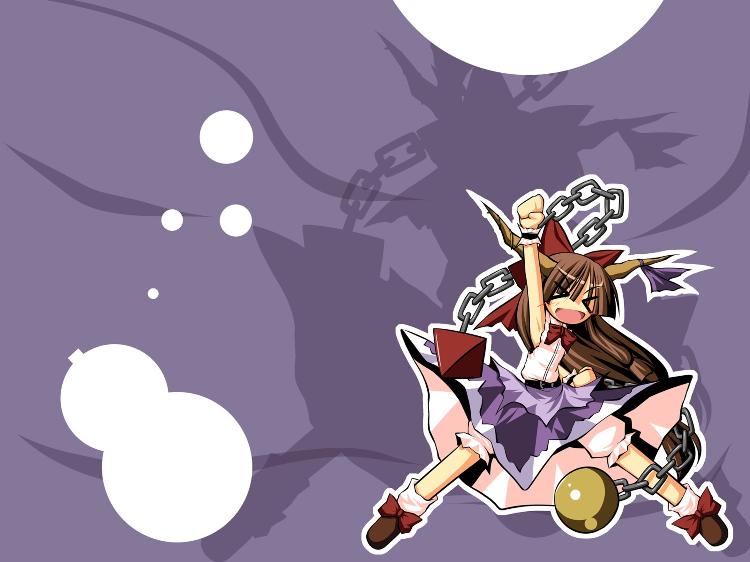 ibuki_suika, ichidai_taisa, touhou, wallpaper