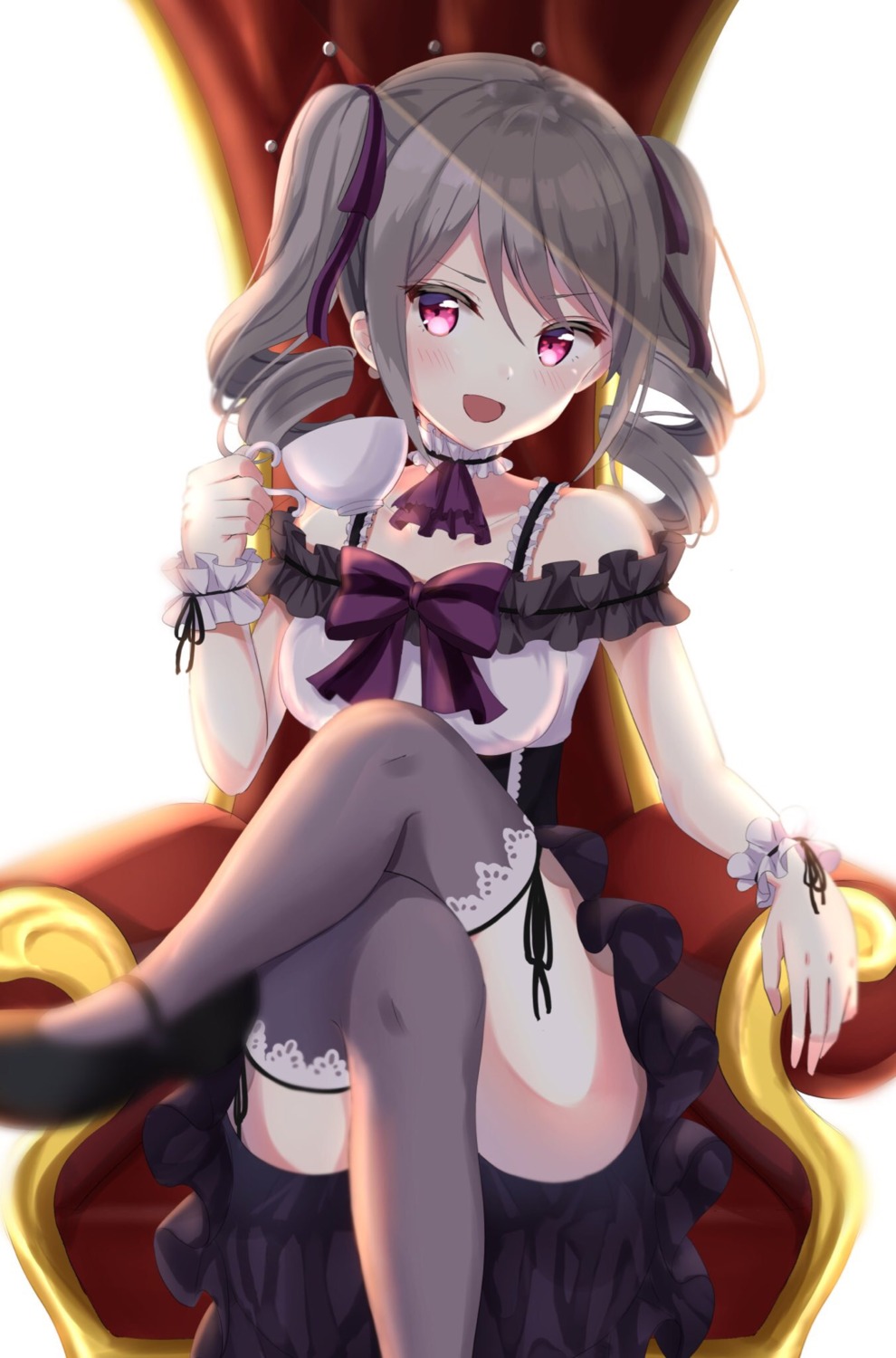 dress, kanzaki_ranko, kichi, the_idolm@ster, the_idolm@ster_cinderella_girls, the_idolm@ster_cinderella_girls_starlight_stage, thighhighs