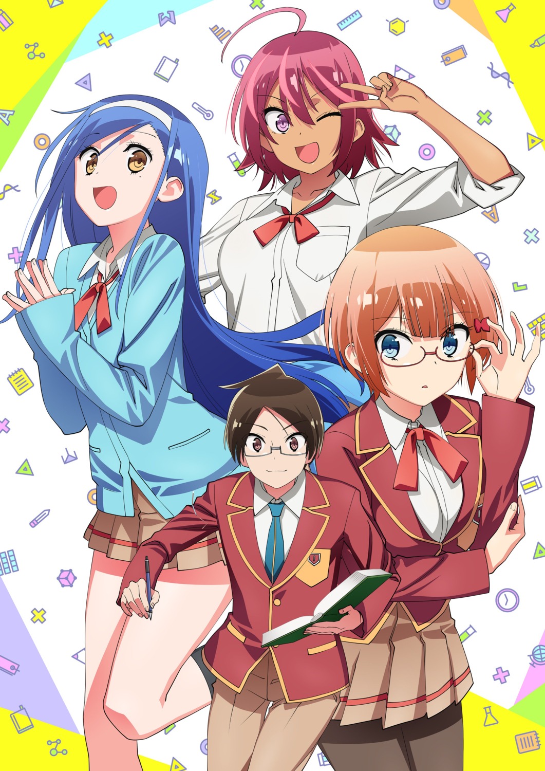 bokutachi_wa_benkyou_ga_dekinai, furuhashi_fumino, megane, ogata_rizu, pantyhose, seifuku, sweater, tagme