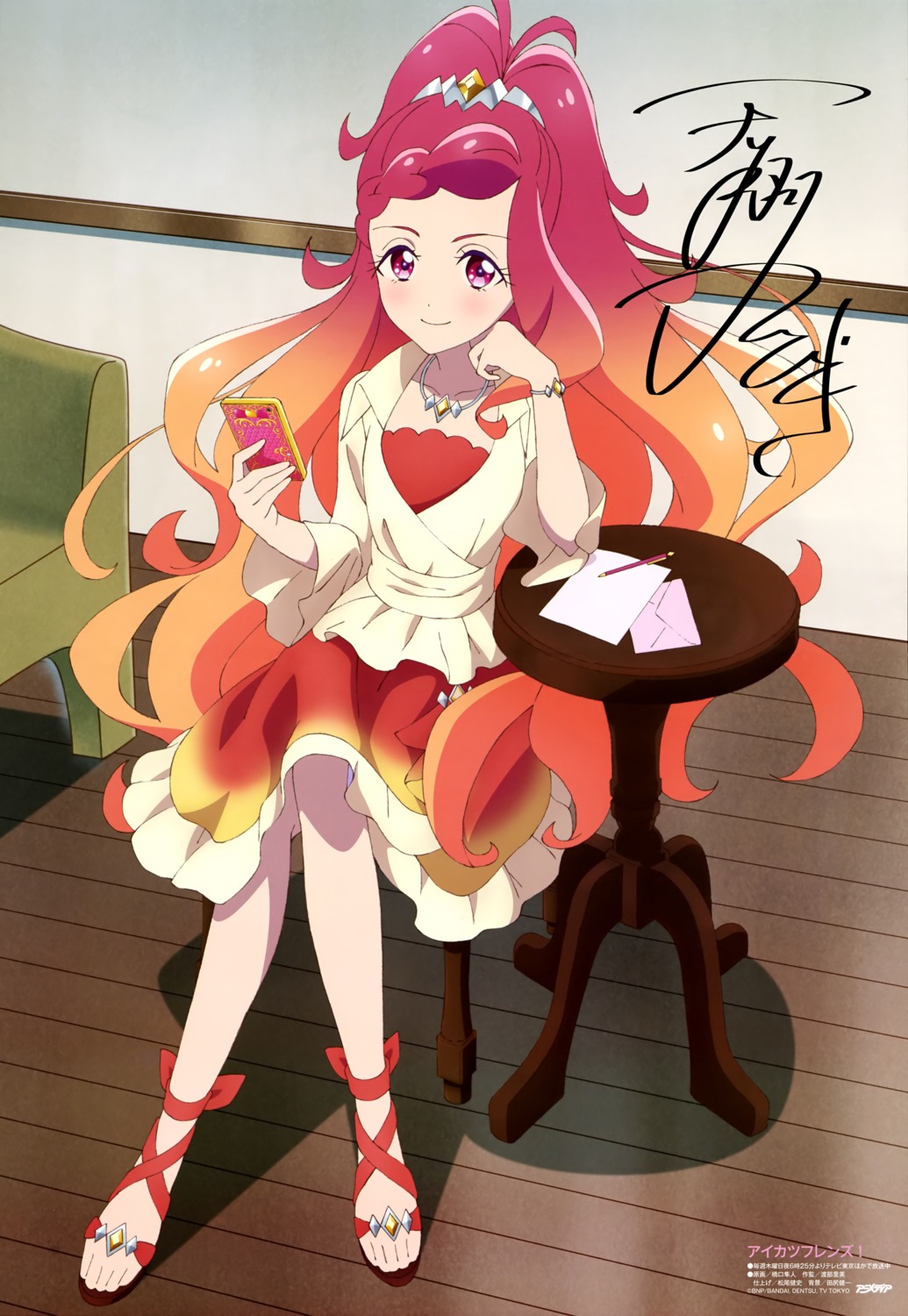 aikatsu_friends!, autographed, dress, hashiguchi_hayato, tenshou_hibiki