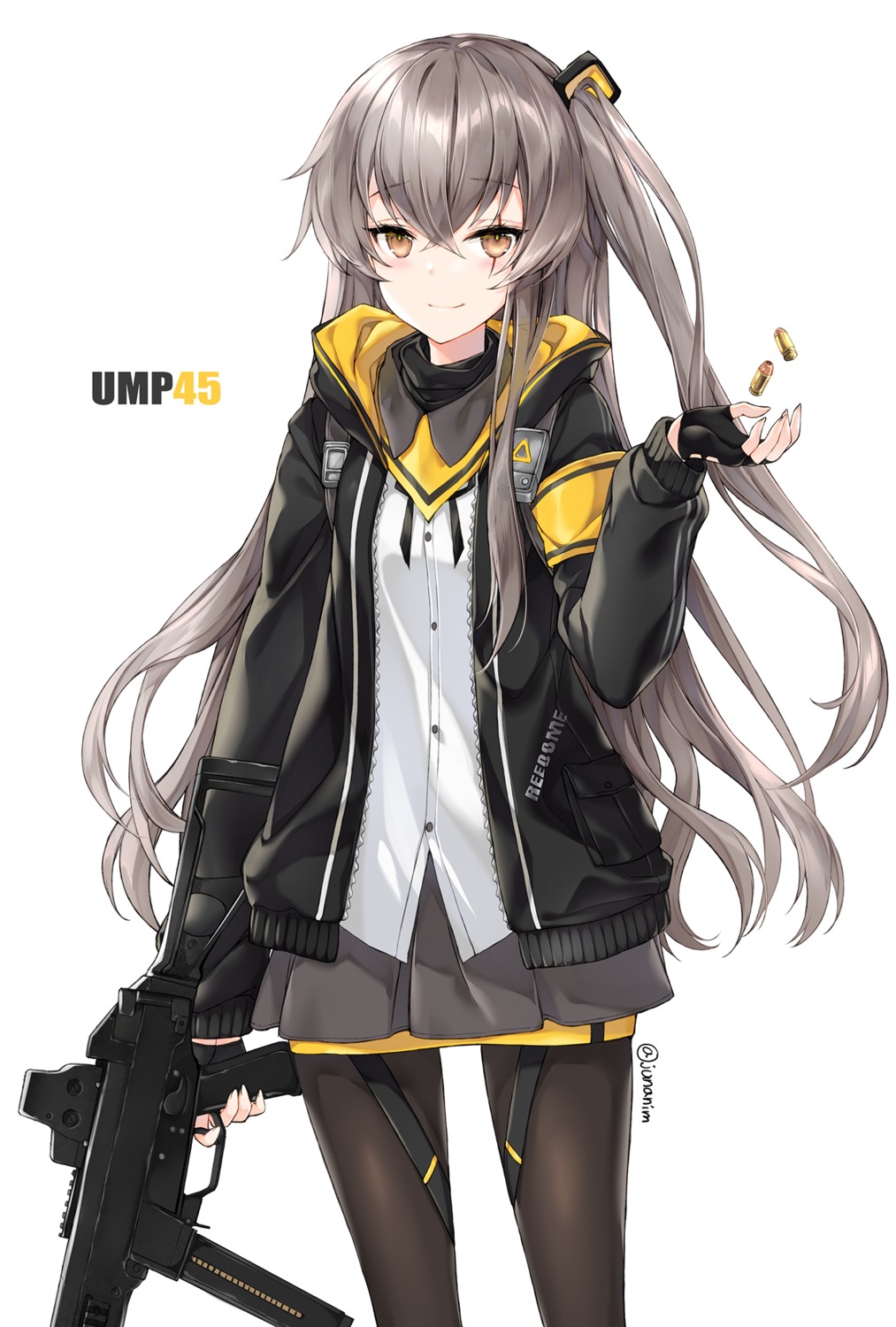 girls_frontline, gun, juna, pantyhose, ump45_(girls_frontline)