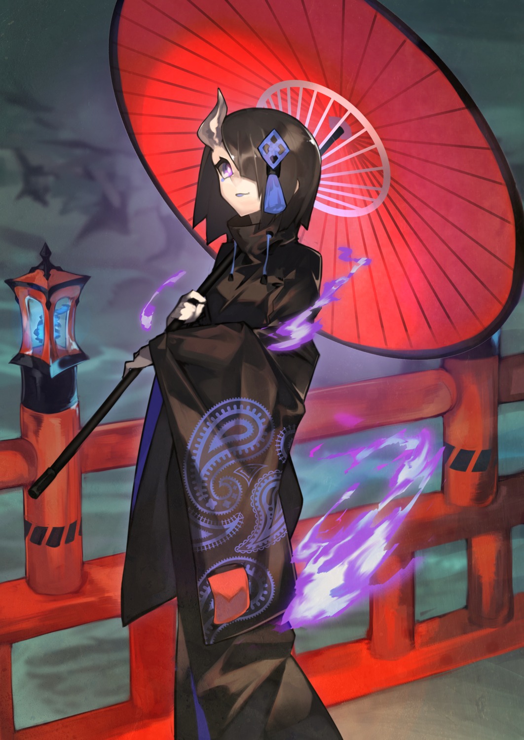 balance_(superdust), horns, kimono, umbrella