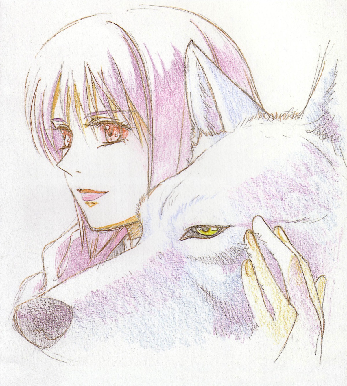 cheza, kawamoto_toshihiro, kiba_(wolf's_rain), wolf's_rain